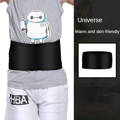 Hip-hop Buikband Ondersteuning voor Kinderen voor Dans Training en Sport Warm Comfortabel Ontwerp white