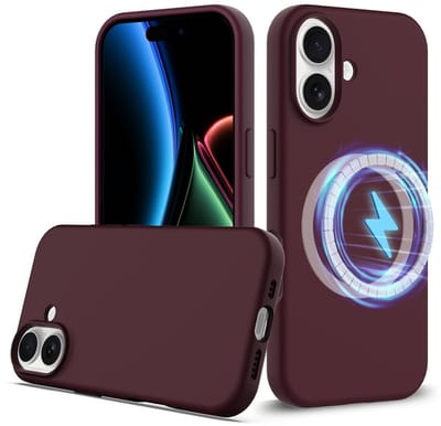 Coverup Hoesje - Geschikt voor iPhone 17 Hoesje - Coverup Liquid Colour Back Cover - MagSafe Compatible - Bordeaux