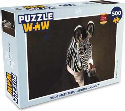 Puzzel Oude meesters - Zebra - Kunst - Legpuzzel - Puzzel 500 stukjes