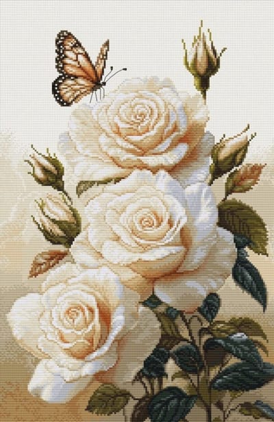 Borduurpakket Luca-S - The Scent of Roses - De Geur van Rozen B7056