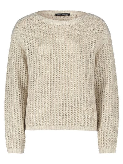 Trui ronde hals Van Betty Barclay beige