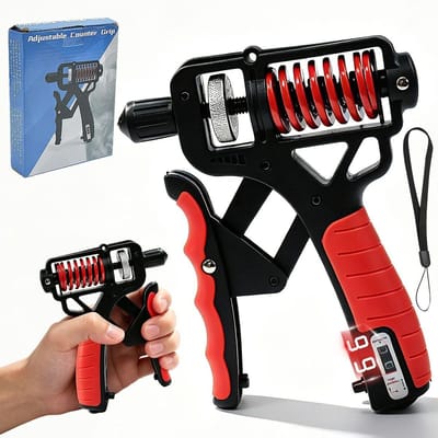 Instelbare handtrainer voor onderarmtraining met weerstandsopties voor kracht en gripverbetering