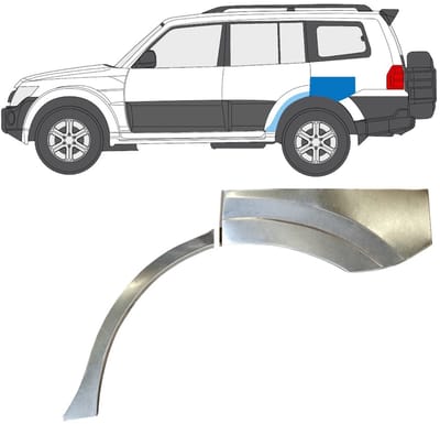 Reparatiepaneel achterspatbord voor Mitsubishi Pajero 2006-2021 / Links