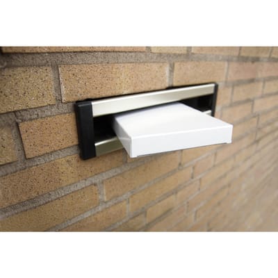 Brievenbusdoos Raadhuis 255 x 165 x 28 mm Wit 650 gram 4 stuks