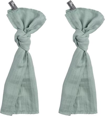 Baby's Only Baby swaddle - Inbakerdoek - Hydrofiele doeken - Mint - 65x65 cm - 70% bamboe/30% katoen - 2 stuks