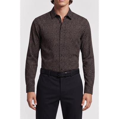 The Kooples Long-sleeved Shirt W Classic Collar Black White Maat: S | Zakelijke Overhemden Outlet | Heren | Zwart