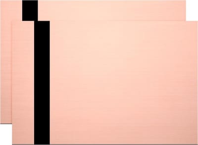 Lasergraveerfolie ABS - Graveerplaten - Naambordjes Maken - Dubbelkleurig Contrast - 30 x 20 cm - Roségoud Zwart