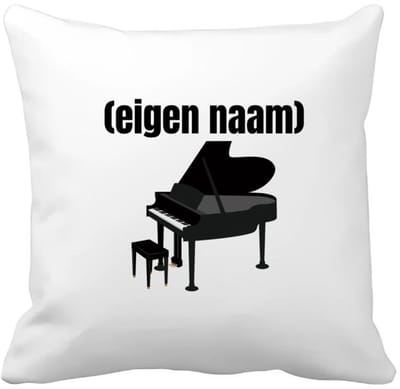 Akyol - piano met eigen naam Kussen hoes - Piano - muziek liefhebbers - iemand die houdt van piano spelen - verjaardag - cadeau - kado - 40 bij 40 cm