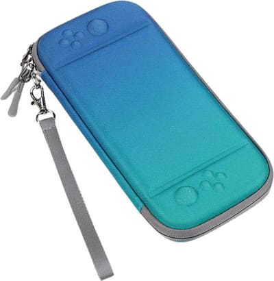 Livano Case Geschikt Voor Nintendo Switch - Hoes - Beschermhoes - Accessoires - Verloop Blauw