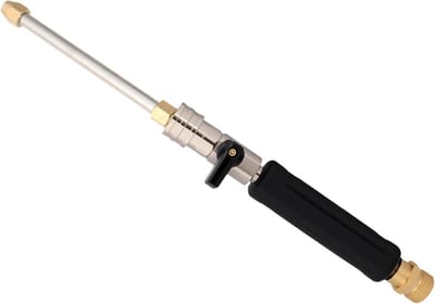 Hogedrukreiniger Toverstaf - Power Washer Accessoire - Buiten Reinigen - Geïntegreerde Schakelaar - 16.5 cm Bereik - Zwart