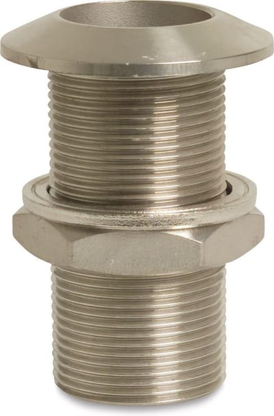Profec Doorvoer RVS 316 gepolijst 2" buitendraad type bol