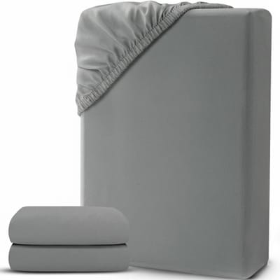 DailySupplies® Matrasovertrek 160x200 - Dekbedovertrek - Hoeslaken - Matrasbeschermer - Extra Zacht - Grijs