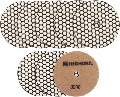Diamant Polijstschijven Set #3000 voor Steen Marmer Graniet 125MM