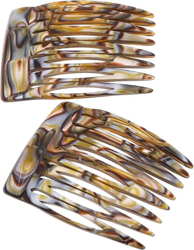 Handgemaakte Franse Kam - Haaraccessoire Styling - Dagelijkse Kapsels - Sterke Antislip Grip - 1.5 Inch - Onyx
