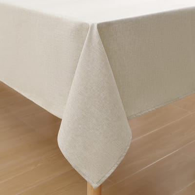 Dailygoods- Tafelkleed Afwasbaar - Rechthoekig 140 x 300 cm - Linnenlook - Waterafstotend - Vlekbescherming - Hoogwaardig Polyester - Tafelzeil