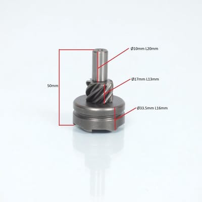 Rocher noix de kick origine pour Scooter Peugeot 50 Django 4T Allure 2015 779642 / 7 dents/6 dents L50mm Neuf