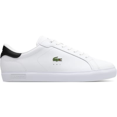 Lacoste POWERCOURT 125 2 SMA WHT/BLK Heren Sneakers - wit-zwart