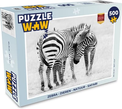 Puzzel Zebra - Dieren - Natuur - Safari - Legpuzzel - Puzzel 500 stukjes