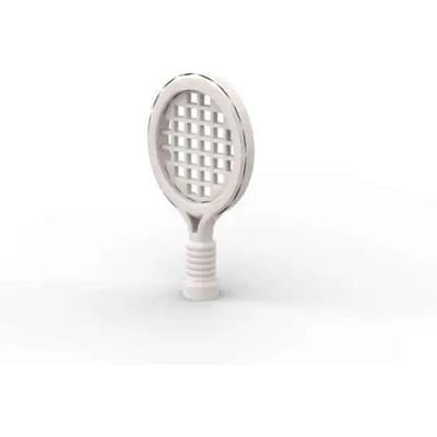 MIJN EIGEN CREATIE 10 STUKS 93216 Gereedschap Tennisracket Bouwstenen Handheld Attributen Component Blokken Monteren Deeltjes Speelgoed Kinderen Verjaardagscadeaus white