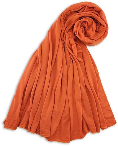 JB Collection - Hoofddoeken - hoofddoek polyester jersey uni oranje - oranje