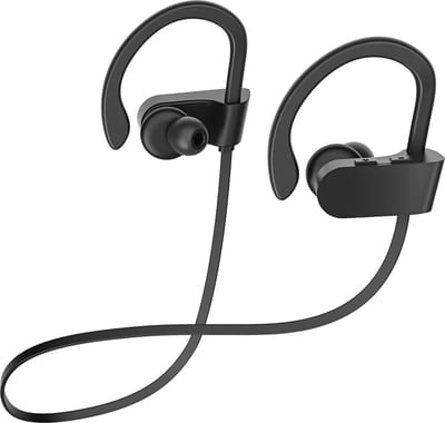 Phreeze BT06 Draadloze Sport Oordopjes - Hardloop Oordopjes - Sport Oortjes - Sportoortjes - Oordopjes Bluetooth - Hardlopen - Stevige Oorbevestiging met Haakjes - Krachtige Bass - Waterdicht IPX8 - Sport Oordopjes
