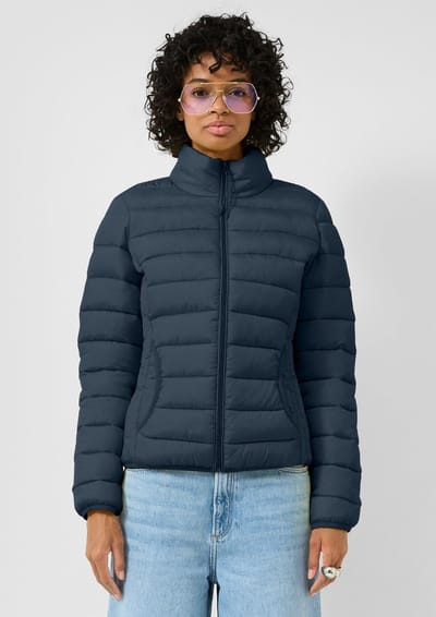 Q/S designed by - Dames jas - Maat L - Vrouwen - MARINE - vulling