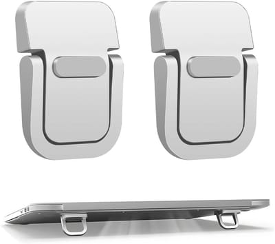 Famanu - Laptopstandaard, standaard van aluminium, compatibel met Air, Pro, Dell, HP, Lenovo