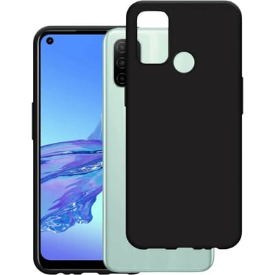 Just in Case OPPO A77 Siliconen (TPU) Hoesje Zwart