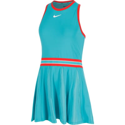 Nike Court Dri-FIT Slam Jurk Dames-Turkoois,Rood
