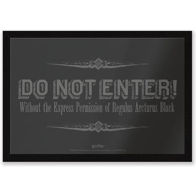 Harry Potter Regulus Black Do Not Enter mat