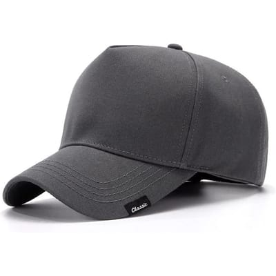 Grote Kop XL Diepere Pet voor Mannen Zomer Plus Brede Golf Katoenen Petten Mannen Grote Maat Buiten Oversized Pet 63cm Regular size 55-59cm grijs