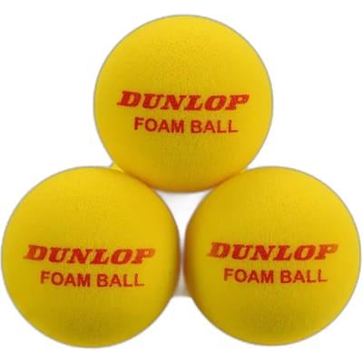 Pakje met 12 tennisballen Dunlop Indoor Foam