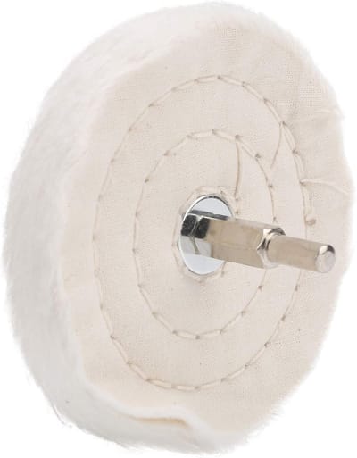 Dailygoods - Witte Polijstschijf voor Boormachine - Katoenen Spiegeloppervlakslijper - 100 mm - Geschikt voor Metaal en Kunststof - Ideaal voor Polijs...