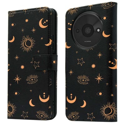 imoshion Hoesje - Geschikt voor Xiaomi Redmi A3 - Design Bookcase smartphone - Sky Black