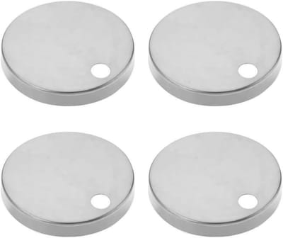 Toiletbril scharnierafdekkingen - Decoratieve afdekkingen - Toiletzitting reparatie - Eenvoudige installatie - 60 mm x 85 mm - Zilver