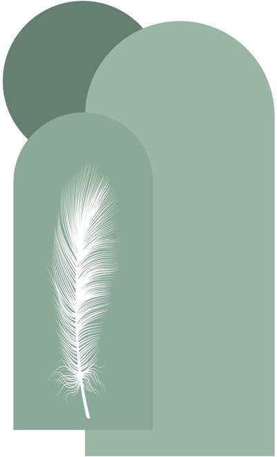 Vooraf gelijmd vliesbehang met gigantische muurschilderingen - BOGEN EN JUNGLEVEER - 100x60cm