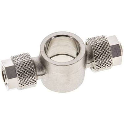 8x6 & G1/4'' Vernikkeld Messing T-Banjobout Opsteekkoppeling [2 Stuks]