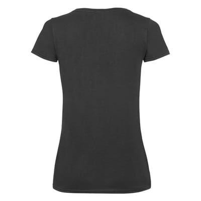 Fruit of the Loom Dames/Dames Valueweight V Hals T-shirt (Zwart)