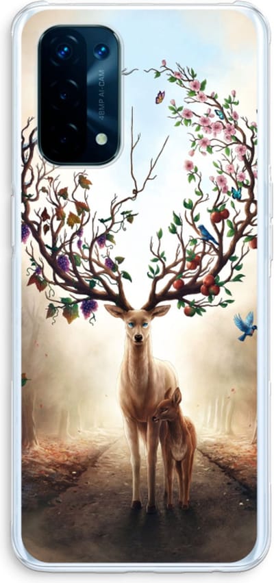 Case Company® - Hoesje geschikt voor Oppo A74 5G hoesje - Seasons Change - Soft Cover Telefoonhoesje - Bescherming aan alle Kanten en Schermrand