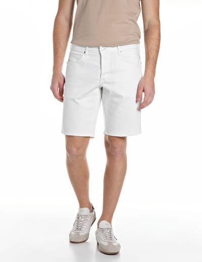 Replay Replay Jeans Short Grover Straight Fit White  33