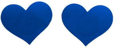 Doodadeals® 4 Pack Tepelstickers – Hartvormige Tepelbedekkers – Blauw – Nipple Covers / Tepelplakkers