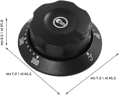 Temperatuurregelaar Knoppen - Thermostaat Vervanging - Apparaten Repareren - Universele Pasvorm - 6 mm As Diameter - Zwart