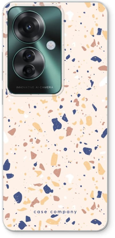Case Company® - Hoesje geschikt voor Oppo Reno 11 F hoesje - Terrazzo N°23 - Soft Cover Telefoonhoesje - Bescherming aan alle Kanten en Schermrand
