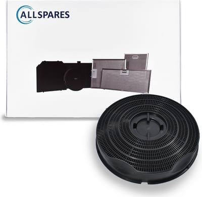 AllSpares Koolstoffilter voor afzuigkappen geschikt voor AEG-Electrolux MCFE13 - 9029800597 - Type 30 - Elica F00208-S en Whirlpool CHF30 (Ø238mm)