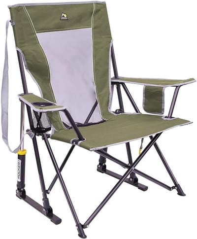 Comfortabele Schommelstoel - Buitenstoel - Ontspannen buiten - Soepele schommelbeweging - One Size - Loden Groen