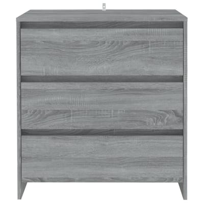 vidaXL - Dressoir - 70x41x75 - cm - bewerkt - hout - grijs - sonoma - eikenkleurig