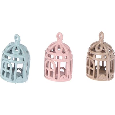 Mooi 1:12 Poppenhuis Miniatuur Meubels Metalen Vogelkooi Voor Poppenhuis Decor Vogelkooi Afmeting: 73mm*45mm Hoge Kwaliteit white