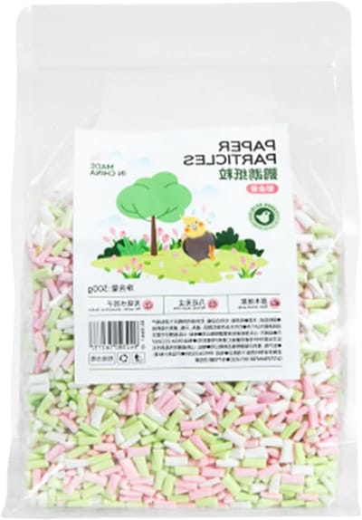 Vogelkooi Bodembedekking - Natuurlijk Papier - Schone Omgeving Creëren - Geurabsorberend en Stofarm - 300 gram - Wit