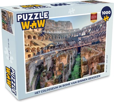 Puzzel Het Colosseum in Rome van binnen bekeken - Legpuzzel - Puzzel 1000 stukjes volwassenen