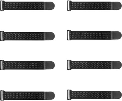 Elastische riemen met klittenbandsluitingen, 30 x 5 cm (8 stuks), kabelbinders met klittenband, multifunctioneel klittenband voor fiets, broekbescherming, bagage, yogamatten, camping, slangen